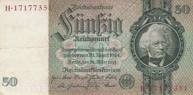 50 Mark 1933 ro.175b A/H